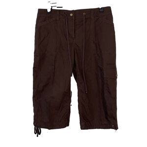 Women's Jones New York Capri Pants with Drawstring details Size 6 Brown